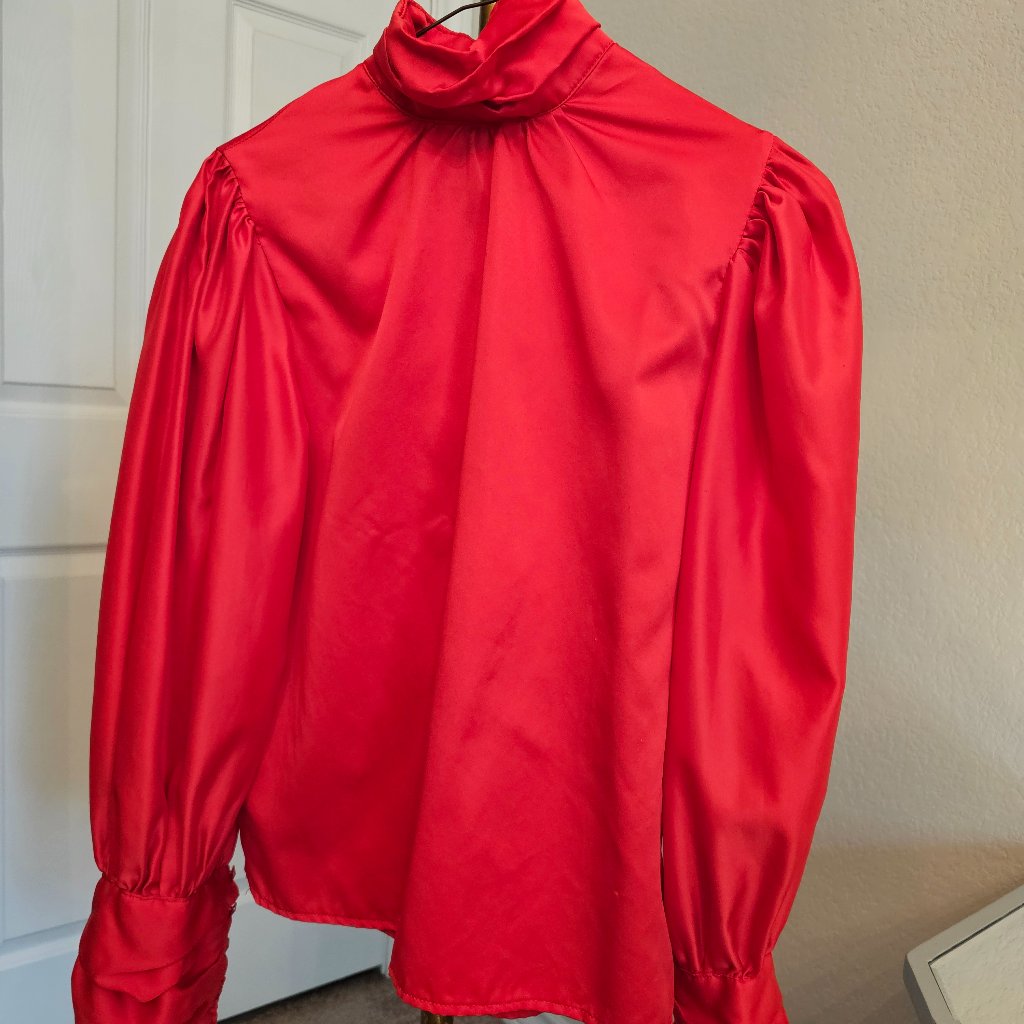Vintage Red Blouse